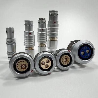Хорошая цена Fischer ODU LEMO Push Pull Круговое соединитель Металлический ЭМК Защита Коаксиальная 9 штифта онлайн