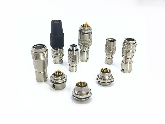 Hirose совместимые HR25 HR10 HR7 Push Pull Круговые соединители латунь хромированная оболочка
